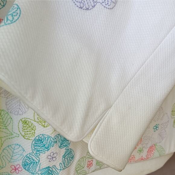 Sigrid Olsen Sport White Floral Embroidered Hook Eye Closure Jacket Sz 10 Lined - Picture 7 of 11